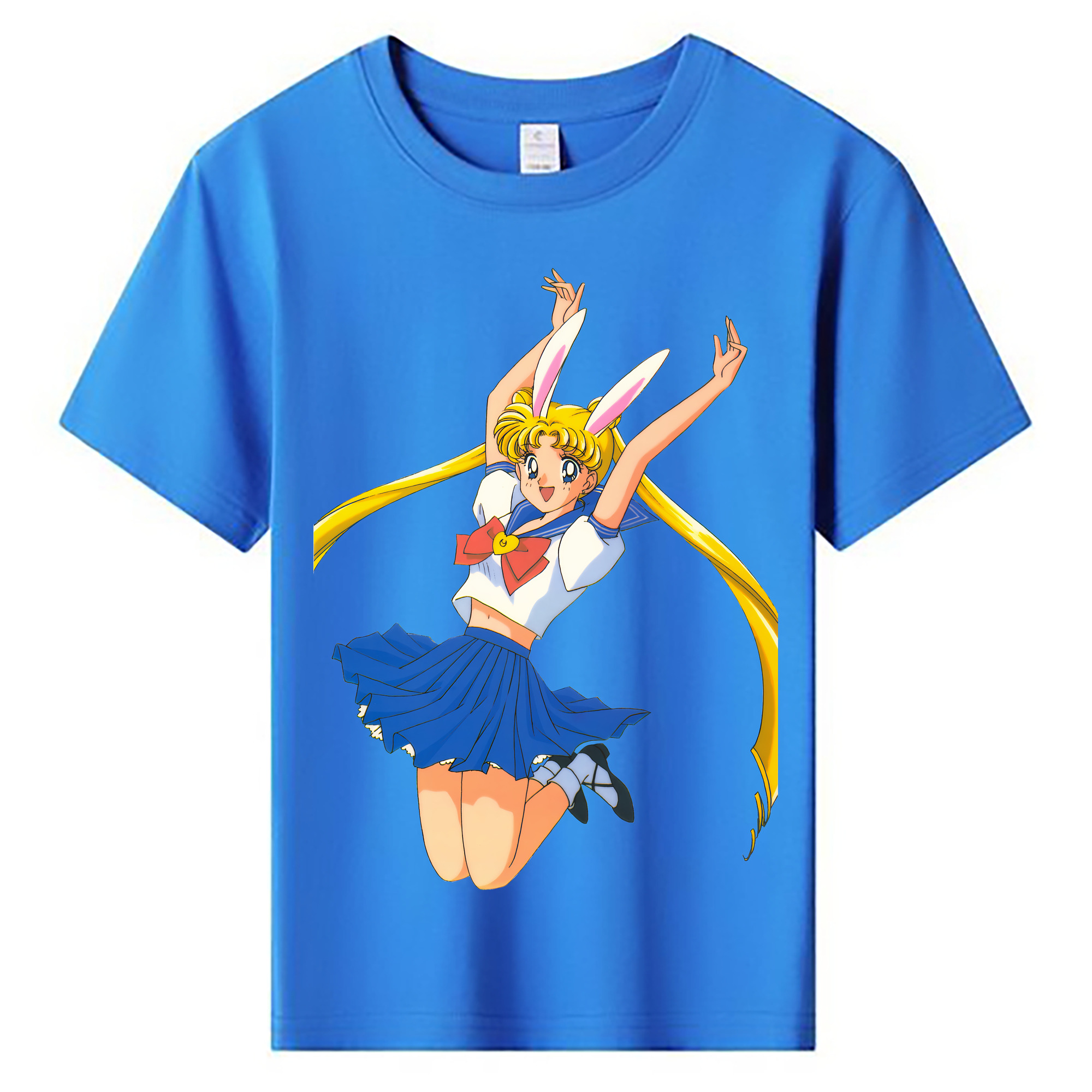 （画像用） 美少女戦士セーラームーン 愛野 美奈子 あいの みなこ Sailor Moon Aino Minako 綿100％キッズTシャツ（フロントプリント）